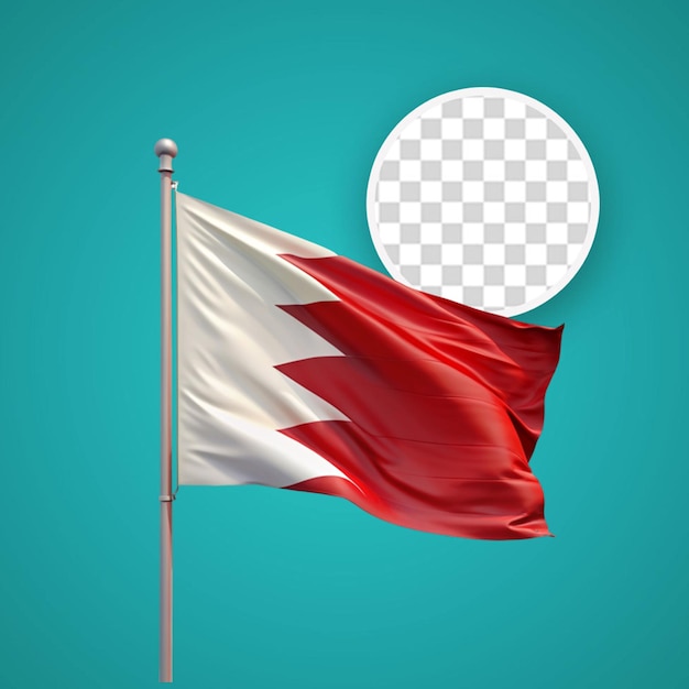 PSD vlag van bahrein op een transparante achtergrond