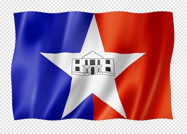 PSD vlag van de stad san antonio texas usa.