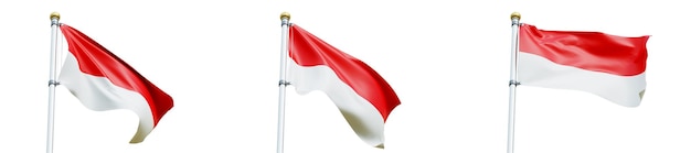 PSD vlag van indonesië op onafhankelijkheidsdag