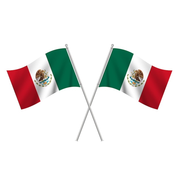 PSD vlag van mexico met creatief ontwerp psd-formaat