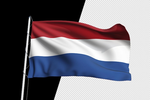 Vlag van Nederland Gezonderde doorzichtige png