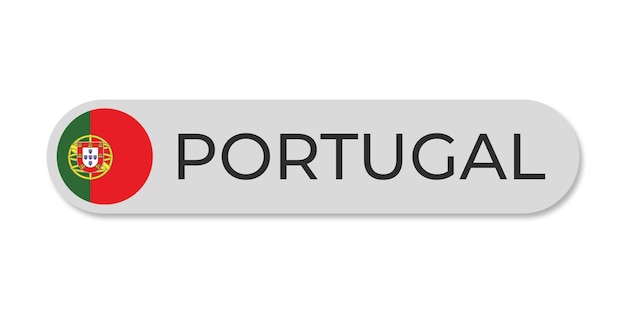 PSD vlag van portugal met tekst transparante achtergrond bestandsindeling psd portugal tekst lettering sjabloon