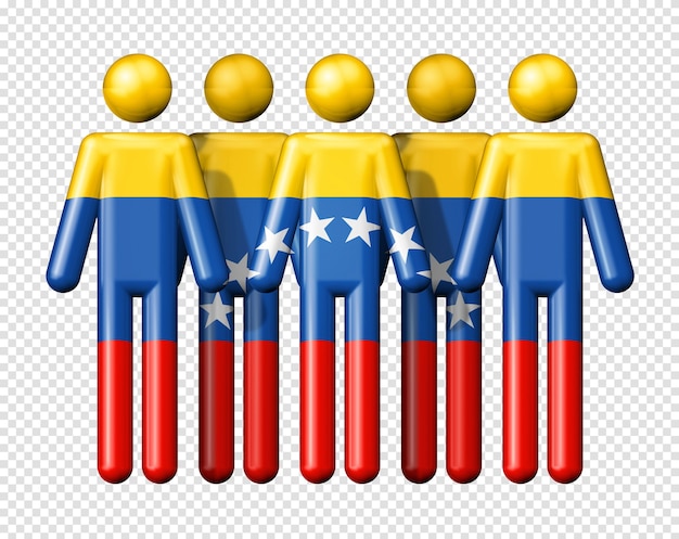 Vlag van venezuela op stokcijfer