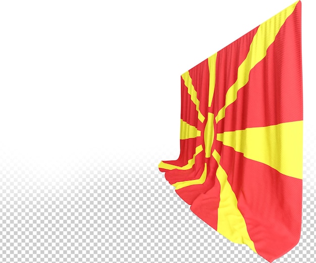 PSD vlaggordijn van noorwegen in 3d-weergave genaamd vlag van noorwegen