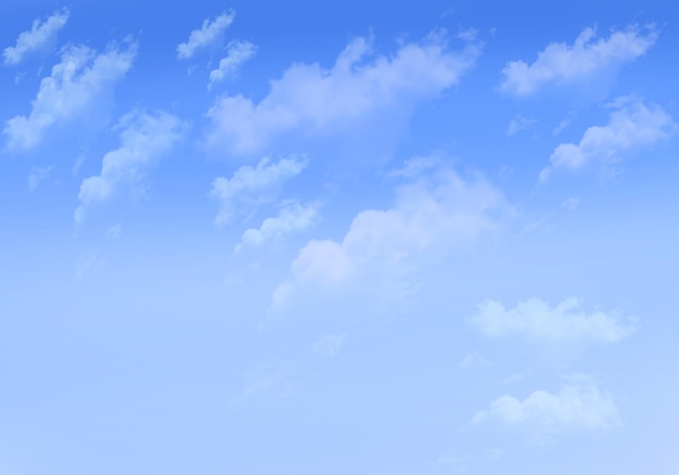 Vlakke wolken verzameling in psd-sjabloon