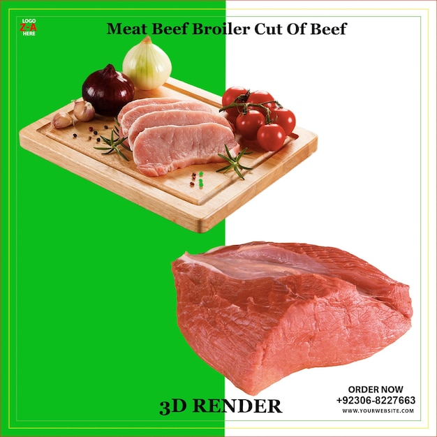 Vlees Beef Broiler Cut Van rundvlees voedsel