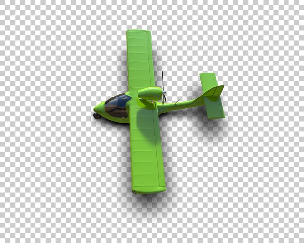 Vliegtuig geïsoleerd op achtergrond 3D-rendering illustratie