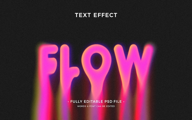 Vloeibaar glitch-teksteffect