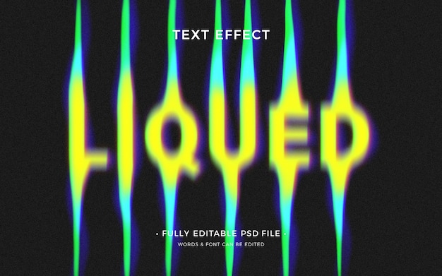 Vloeibaar glitch-teksteffect