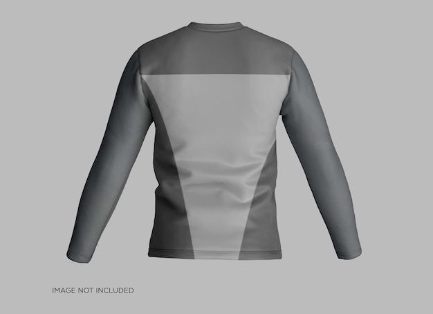 Vneck long sleeve shirt mockup