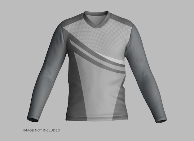 Vneck long sleeve shirt mockup