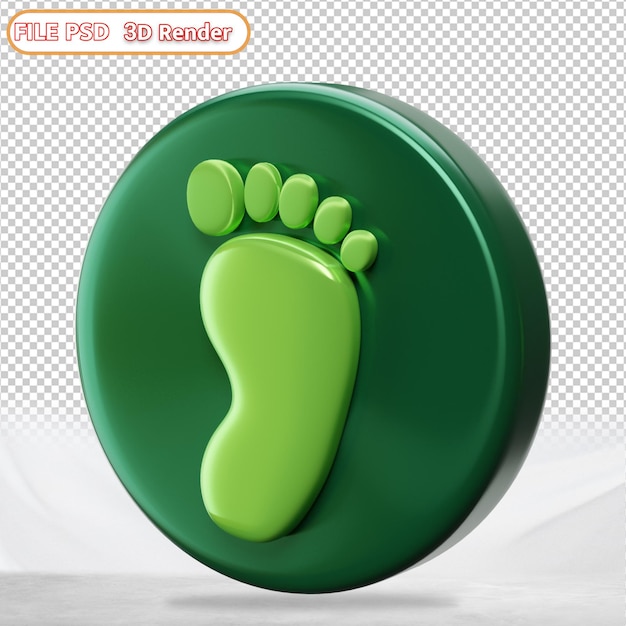 voetafdruk 3d