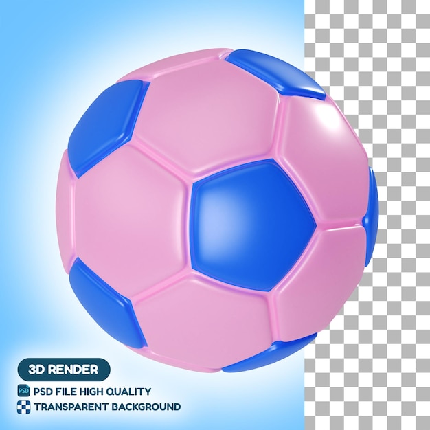 Voetbal 3d illustratie pictogram