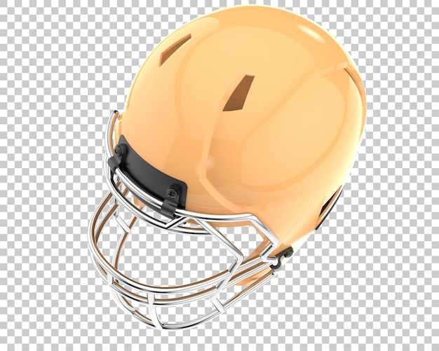 PSD voetbal helm geïsoleerd op transparante achtergrond 3d-rendering illustratie