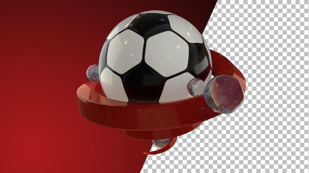 voetbal voetbal 3D-rendering graphics