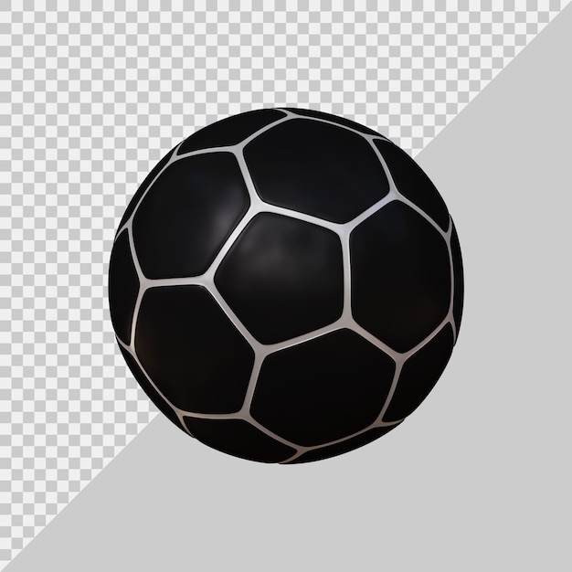 Voetbal voetbal met 3D-moderne stijl