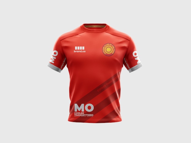 Voetbalshirt mockup tempalte