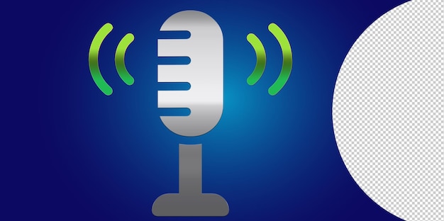 Voice recording transparent icon. Voice recording symbol