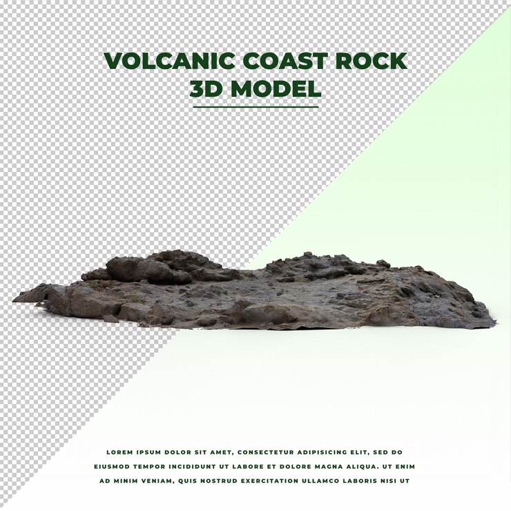 PSD volcanic coast rock