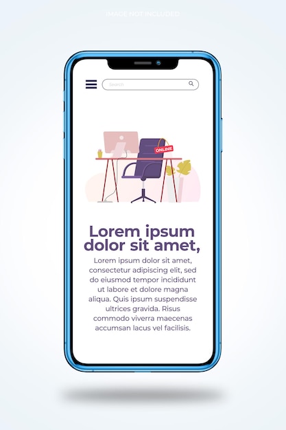 volledig smartphonemodel met psd