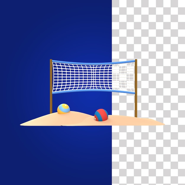 Volleyball 3D Illustratie