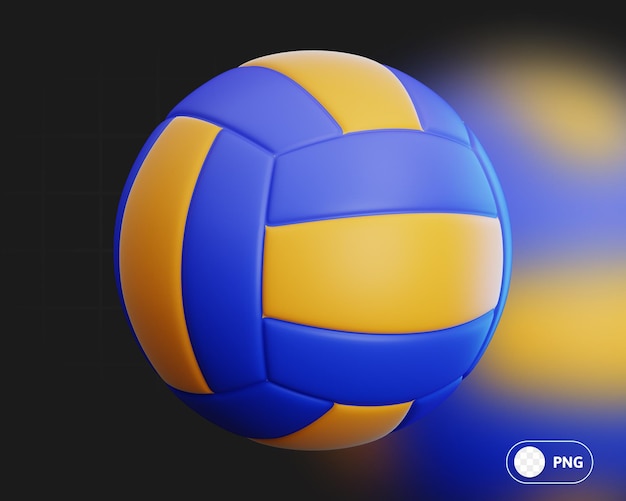 PSD volleyball 3d illustration