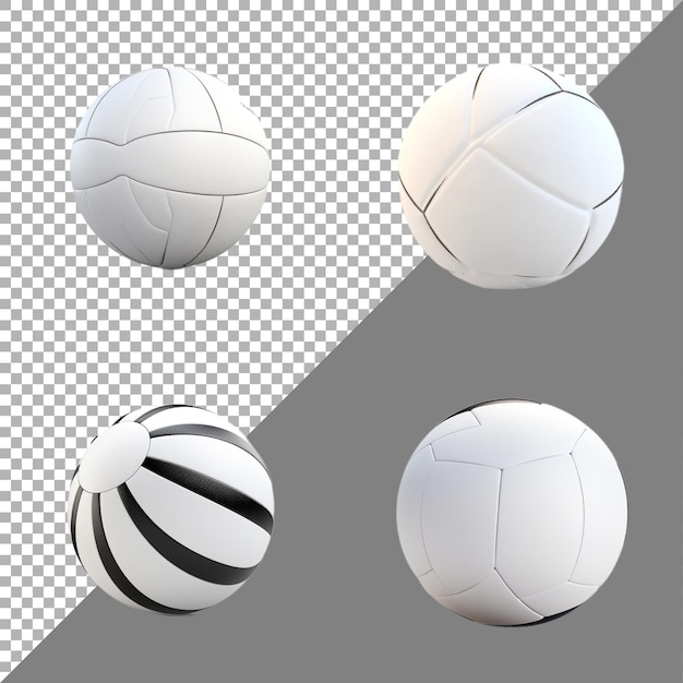PSD volleyball against transparent background ai generated