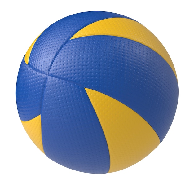 PSD Волейбольный мяч изолирован на прозрачном фоне 3d-рендеринга