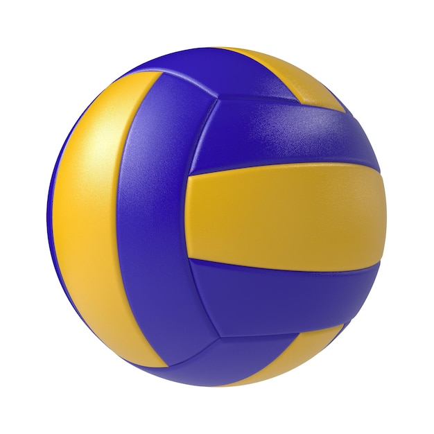 Pallone da pallavolo isolato sfondo trasparente rendering 3d