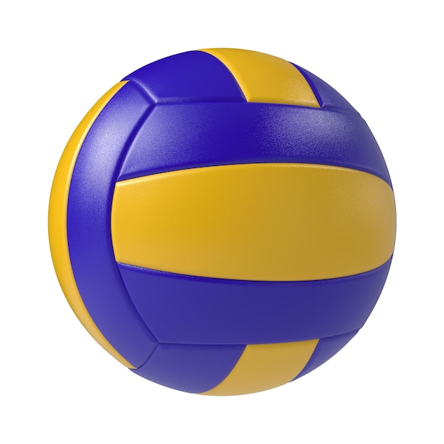 volleyball ball isolated transparent background 3d rendering