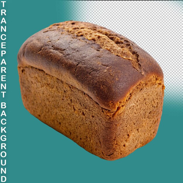 PSD vollkornbrot brown bread isolated on transparent background