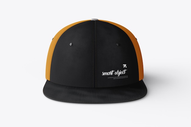 Voor- en achterzijde Snapback cap psd mockup