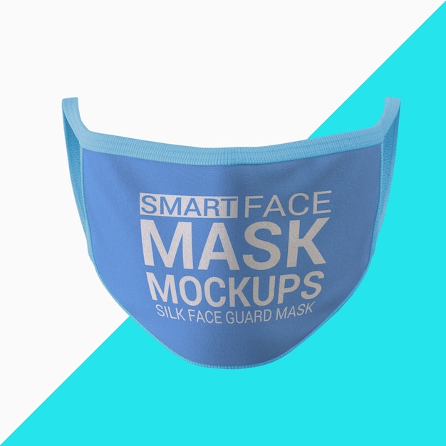 Vooraanzicht van gezichtsmasker mockup