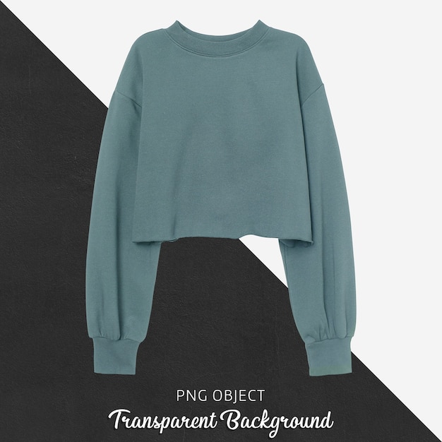 PSD vooraanzicht van mockup met crop-sweater