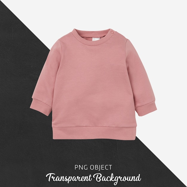 Vooraanzicht van roze kinder sweatshirt mockup