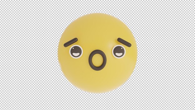 PSD vooraanzicht verbaasd 1 emoji png