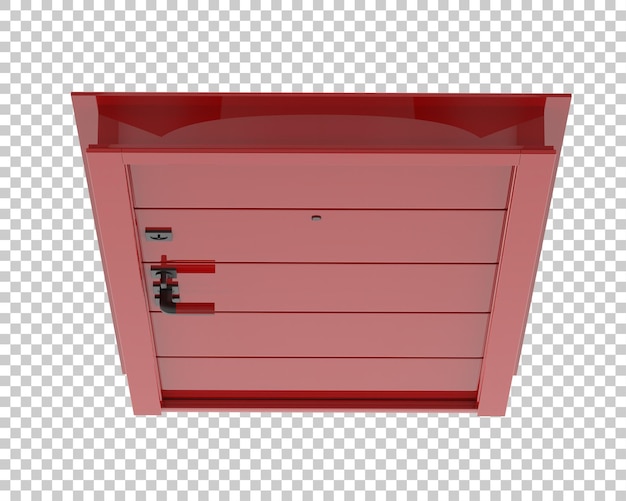 Voordeur geïsoleerd op transparante achtergrond 3d rendering illustratie
