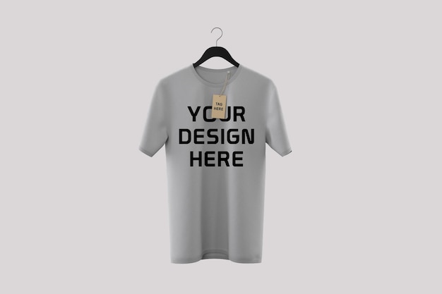 Voorkant t-shirt mockup ontwerp geïsoleerd