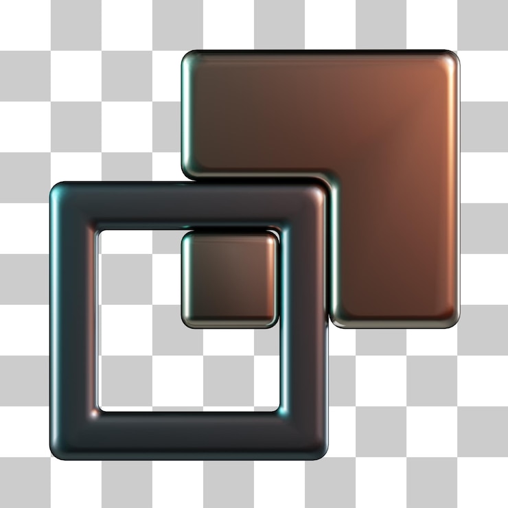 PSD vorm 3d-pictogram aftrekken