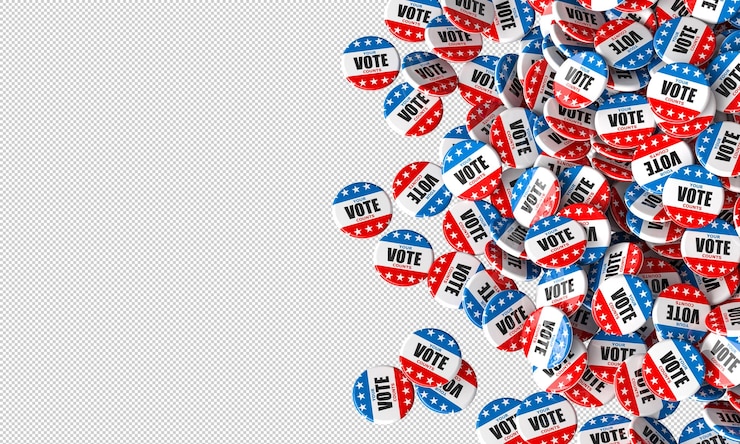 PSD vote pins background