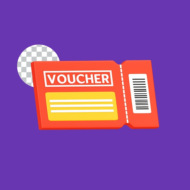 Voucher 3d icon