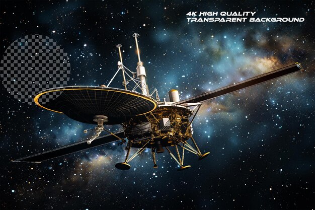 PSD voyager spacecraft humanitys intrepid explorer conti on transparent background