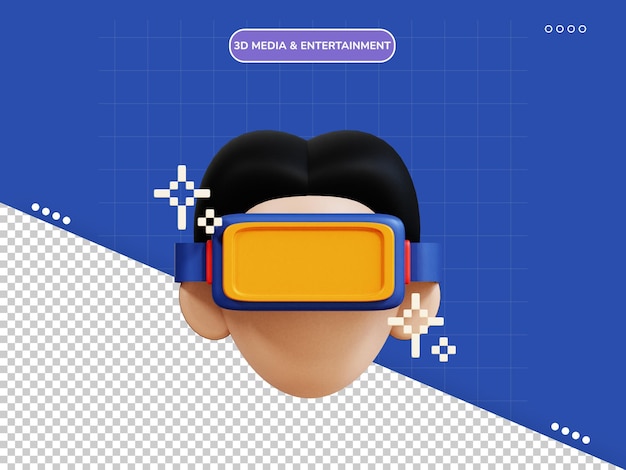 Vr-bril 3d pictogram