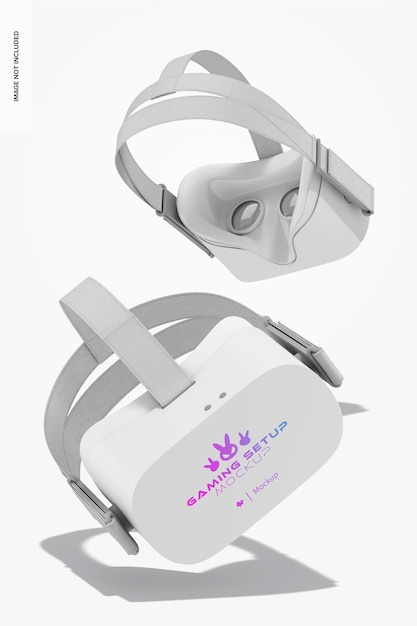 VR 안경 모형 떨어지는