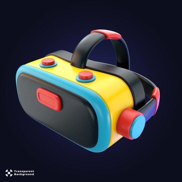 PSD vr 헤드 3d 아이콘