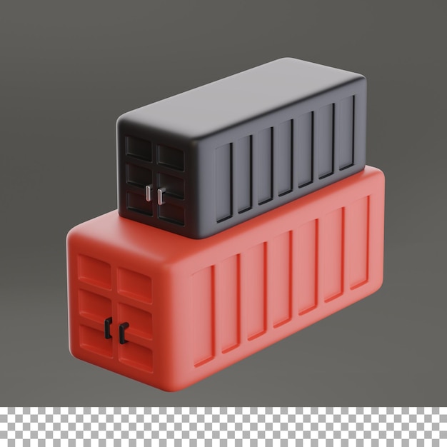 Vrachtcontainer 3d-pictogram