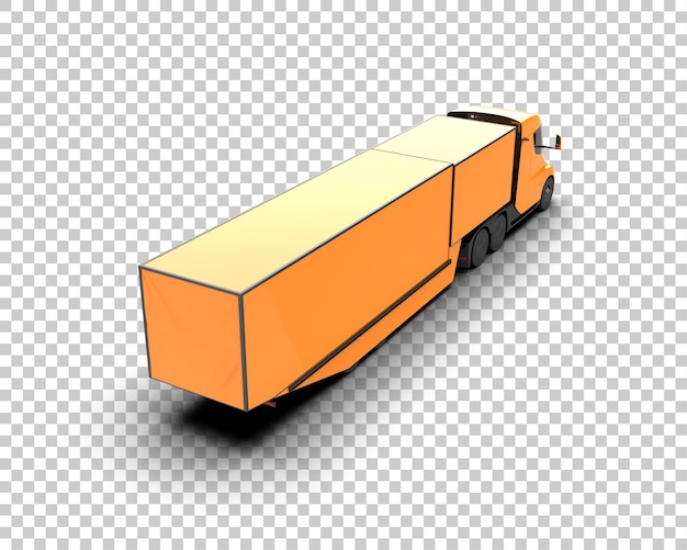 Vrachtwagen geïsoleerd op de achtergrond 3d-rendering illustratie