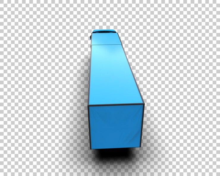 PSD vrachtwagen geïsoleerd op de achtergrond 3d-rendering illustratie
