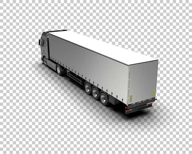 Vrachtwagen geïsoleerd op de achtergrond 3d-rendering illustratie