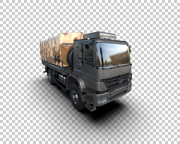Vrachtwagen geïsoleerd op de achtergrond 3D-rendering illustratie